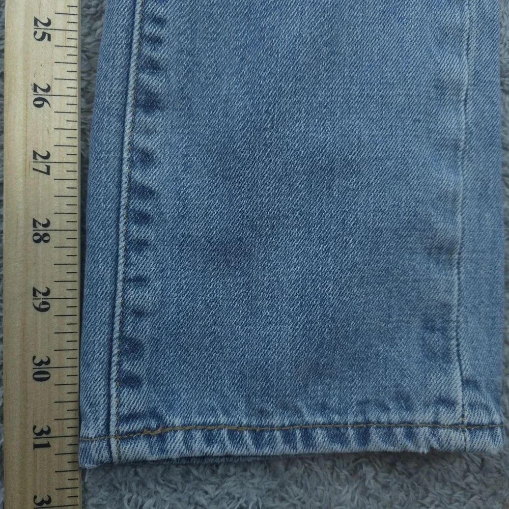 Levis 511 Jeans Mens 30x31 Blue Light Wash Slim Skinny Fit Bleach Stain